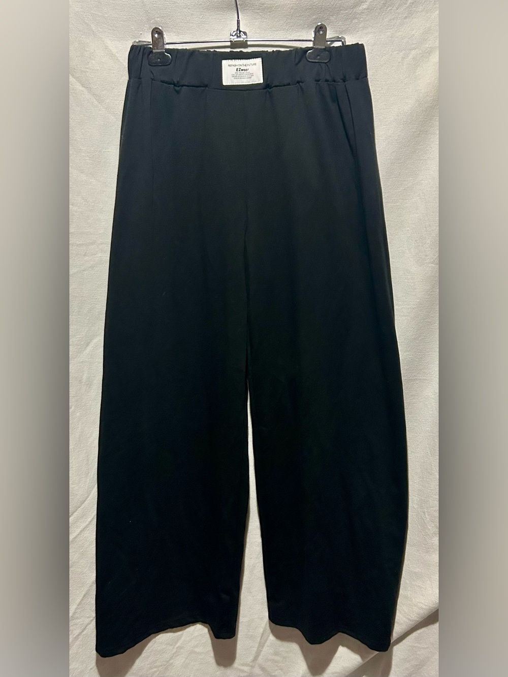 SHEIN EZwear Black Wide Leg High Waist Pants Size M